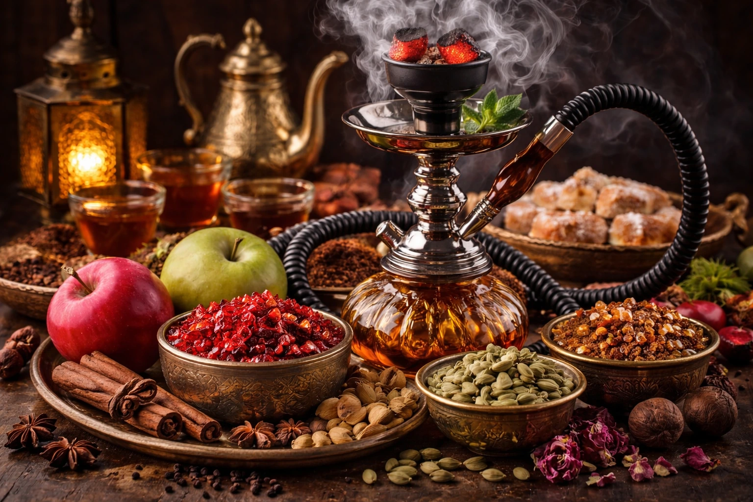 Ανατολίτικες Γεύσεις Ναργιλέ: Από το Κλασικό Διπλό Μήλο μέχρι το Μυστήριο του Cardamom